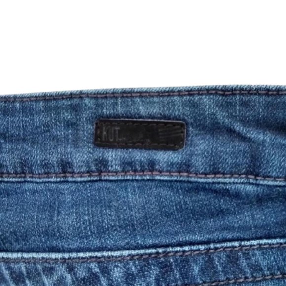 Kut From The Kloth Straight Leg MidRise Jeans Dark Wash 6L - Picture 6 of 9